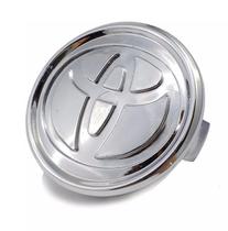 Calota Calotinha Centro Roda Liga Leve Original Toyota Corolla 2002 2003 2004 Etios Fielder KR R64 Prata Liso