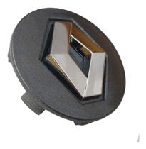 Calota Calotinha centro roda Liga Leve Renault Sandero Fluence Clio Duster Logan Kwid Captur Zoe Oroch Grafite e Cromado