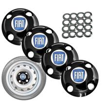 Calota Central meio de roda fiat aro 13 14 15 4 peças UNO FIORINO PALIO SIENA Calota Central meio de roda fiat aro 13 14 15 4 peças UNO FIORINO PALIO SIENA