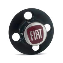 Calota Centro Roda Ferro Fiat Palio G1 Emblema Vermelho