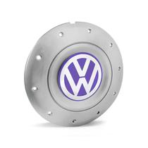 Calota Centro Roda Ferro VW Amarok Aro 14 15 5 Furos Prata Emblema Lilás