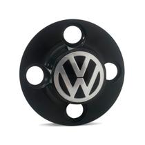 Calota Centro Roda Ferro VW Gol G2 Emblema Preto