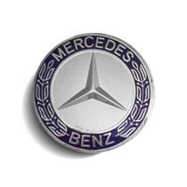 Calota Centro Roda Mercedes Classe C 55 AMG Emblema Azul