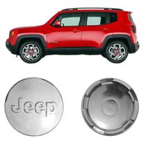 Calota Centro Tampa De Roda Jeep Renegade 63Mm Cromado