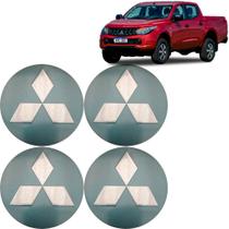 Calota de Centro L200 Triton 55mm 4 Pecas Cor Grafite