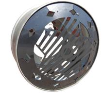 CALOTA DE RODA TRASEIRO DE CARRETA E CAMINHOES 22,5 (10 PC) mod- GRADE