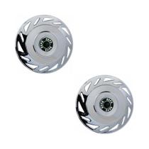 Calota Dianteira Pingo DÁgua Ii Aro 20 Cromado Par