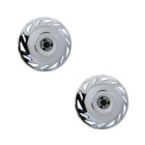 Calota Dianteira Pingo DÁgua Ii Aro 22,5 Cromado Par