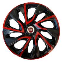 Calota Ds4 Aro 14 Red Cup + Emblema Resinado Fiat Vermelho Calota Ds4 Aro 14 Red Cup + Emblema Resinado Fiat Vermelho