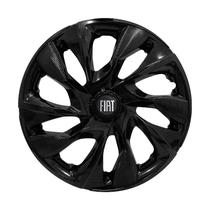 Calota Esportiva aro 13 DS4 Preta Brilhante Fiat Uno Palio Siena