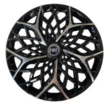 Calota esportiva aro 13 moove black chrome + emblema resinado fiat azul Calota esportiva aro 13 moove black chrome + emblema resinado fiat azul