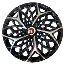 Calota esportiva aro 13 moove black silver + emblema resinado fiat vermelho Calota esportiva aro 13 moove black silver + emblema resinado fiat vermelho