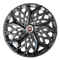 Calota esportiva aro 13 moove graphite black + emblema resinado fiat vermelho Calota esportiva aro 13 moove graphite black + emblema resinado fiat vermelho
