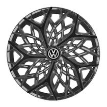 Calota esportiva aro 13 moove graphite black + emblema resinado vw