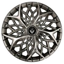 Calota esportiva aro 13 moove graphite chrome + emblema resinado renault Calota esportiva aro 13 moove graphite chrome + emblema resinado renault