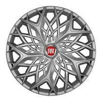 Calota esportiva aro 13 moove silver + emblema resinado fiat vermelho Calota esportiva aro 13 moove silver + emblema resinado fiat vermelho