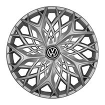 Calota esportiva aro 13 moove silver + emblema resinado vw