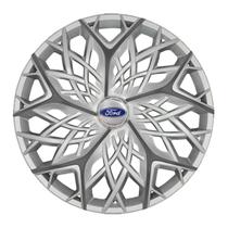 Calota esportiva aro 13 moove silver graphite + emblema resinado ford