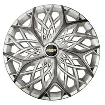 Calota esportiva aro 13 moove silver graphite + emblema resinado gm Calota esportiva aro 13 moove silver graphite + emblema resinado gm