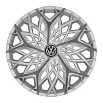 Calota esportiva aro 13 moove silver graphite + emblema resinado vw