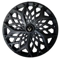 Calota esportiva aro 14 moove fosc black + emblema resinado renault Calota esportiva aro 14 moove fosc black + emblema resinado renault