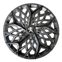 Calota esportiva aro 14 moove graphite black + emblema resinado peugeot