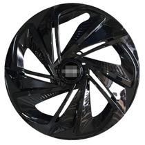 Calota esportiva aro 14 nitro black + emblema de alumínio nissan preto