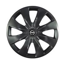 Calota Esportiva aro 14 Prime Grafite Emblema Nissan