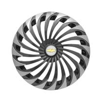 Calota Esportiva Aro 14 Twister Graphite/Silver GM Celta Corsa Montana