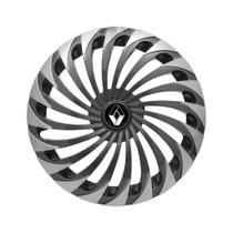 Calota Esportiva Aro 14 Twister Graphite/Silver Renault Logan Sandero Calota Esportiva Aro 14 Twister Graphite/Silver Renault Logan Sandero