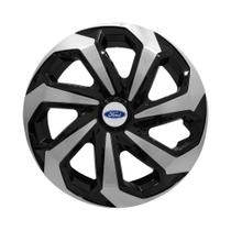 Calota Esportiva Aro 15 Spider Black/Silver Ford Fiesta Focus