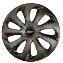 Calota esportiva aro 15 velox graphite + emblema resinado gm