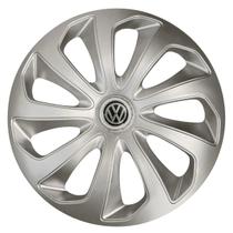Calota esportiva aro 15 velox silver + emblema de alumínio volks 3d Calota esportiva aro 15 velox silver + emblema de alumínio volks 3d