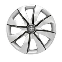 Calota Esportiva Carlota Aro 14 Polegadas Prata e Grafite com emblema Elitte