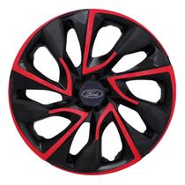 Calota esportiva ds4 13 red cup + emblema alumínio ford azul