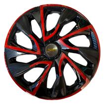 Calota esportiva ds4 13 red cup + emblema alumínio gm escovado
