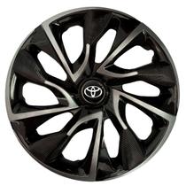 Calota esportiva ds4 14 black silver + emblema alumínio toyota preto Calota esportiva ds4 14 black silver + emblema alumínio toyota preto