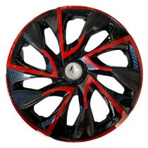 Calota esportiva ds4 14 red cup + emblema alumínio renault prata