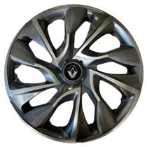 Calota esportiva ds4 14 sport cup + emblema resinado renault
