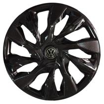 Calota esportiva ds4 15 black + emblema alumínio volks 3d Calota esportiva ds4 15 black + emblema alumínio volks 3d
