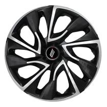 Calota esportiva ds4 aro 13 black silver - 3016