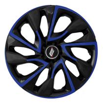 Calota esportiva ds4 aro 14 black blue - 4117 Calota esportiva ds4 aro 14 black blue - 4117