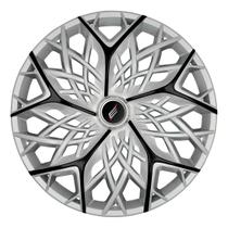 Calota esportiva moove aro 13 silver black - 3052