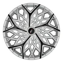 Calota esportiva moove aro 14 silver black - 4052 Calota esportiva moove aro 14 silver black - 4052
