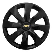Calota esportiva prime 14 black + emblema alumínio gm preto Calota esportiva prime 14 black + emblema alumínio gm preto