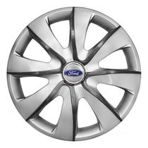 Calota esportiva prime 14 silver graphite + emblema ford Calota esportiva prime 14 silver graphite + emblema ford