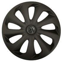 Calota esportiva velox 13 fosc black + emblema alumínio volks 3d Calota esportiva velox 13 fosc black + emblema alumínio volks 3d