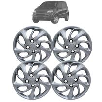 Calota Fiat Uno Palio Siena Argo Mobi Idea Aro 14 Jogo Prata