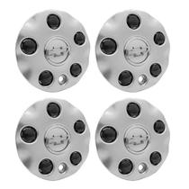 Calota Jogo Centro Roda Vectra Millenium Com Boton Cromado