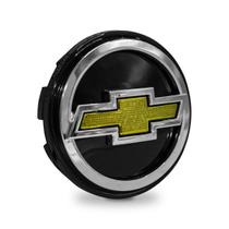 Calota Meio Roda Gm Vectra Gtx 2006 51mm Preto C/ Dourado